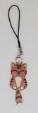 Phone Charms "Brown Stripe Cat Tail Dangle"