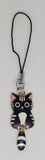 Phone Charms "Black Stripe Cat Tail Dangle"