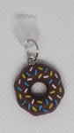 Phone Charms "Chocolate Sprinkle Doughnut"