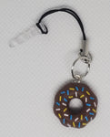 Phone Charms "Chocolate Sprinkle Doughnut"