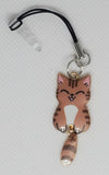 Phone Charms "Brown Stripe Cat Tail Dangle"