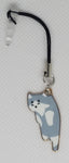 Phone Charms "Gray and White Cat Scruff"