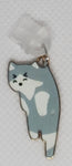 Phone Charms "Gray and White Cat Scruff"