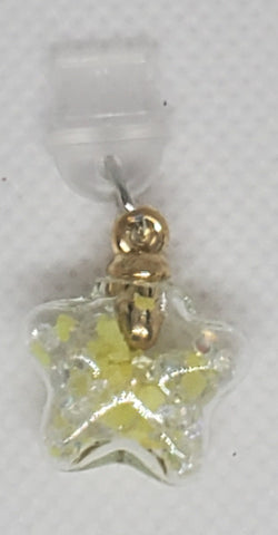 Phone Charms "Yellow Dazzle Star"