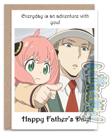 Greeting Card- Spy Family Point- Father's Day Card