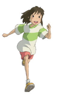 Studio Ghibli "Chihiro Run" Wall Decal