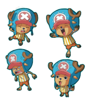 One Piece "Phases of Chopper" Wall Decal