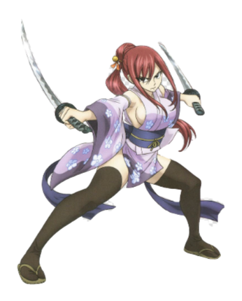 Fairy Tail "Erza Kimono" Wall Decal