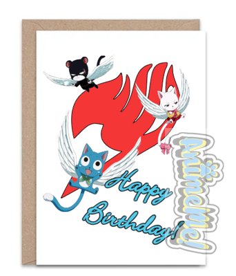 Greeting Card Fairy Tail Happy Birthday Card