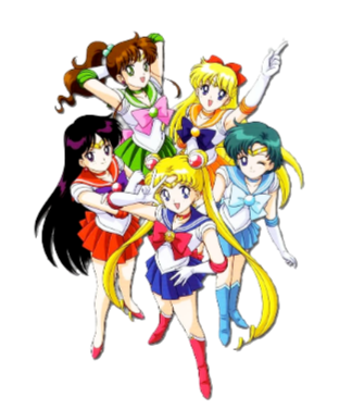 Sailor Moon "Group Scouts Top5" Wall Decal