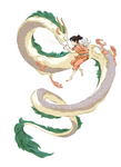 Studio Ghibli "Haku and Sin" Wall Decal