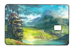 Studio Ghibli "Howl's Castle Landscape" Card Skin