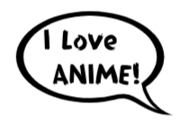 I Love ANIME! Quote Sticker