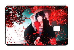 Naruto "Falling Red Sakura" Card Skin