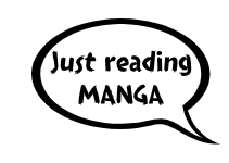 Just reading MANGA Quote Sticker