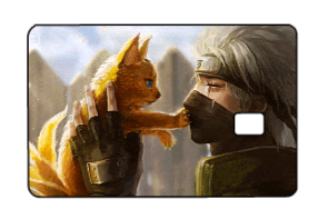 Naruto "Kakashi and Kurama Kitten" Card Skin