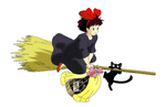 Studio Ghibli "Kiki and Gigi Flight" Wall Decal