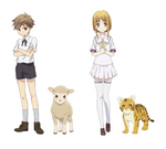 Fruits Basket "Kisa(Tiger) and Hiro(Ram)" Wall Decals