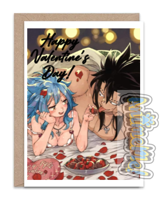 Greeting Card Levy and Gajeel Valentine's Day Card