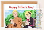 Greeting Card- Naruto and Boruto- Father's Day Card