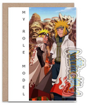 Greeting Card- Naruto and Minako- Father's Day Card