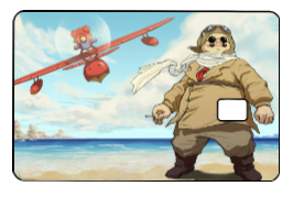 Studio Ghibli "Porco and Plane" Card Skin