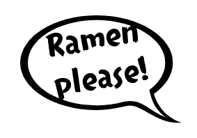 Ramen please! Quote Sticker