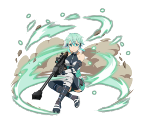 Sword Art Online "Sinon Seated Snipe" Wall Decals