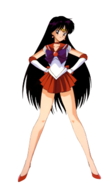 Sailor Moon "Sailor Mars Hips" Wall Decal