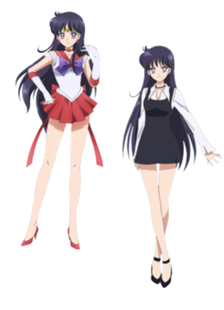 Sailor Moon "Sailor Mars Casual and Scout" Wall Decal