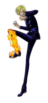 One Piece "Sanji Flame Kick" Wall Decal