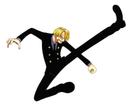 One Piece "Sanji Ninja Kick" Wall Decal