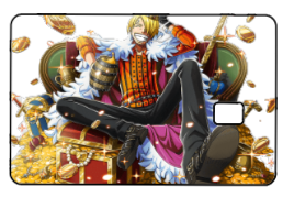 One Piece "Sanji Gold" Card Skin