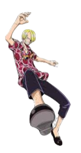 One Piece "Sanji Tropical" Wall Decal