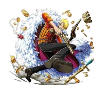 One Piece "Sanji White Coat Gold" Wall Decal