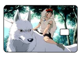 Studio Ghibli "Wolf Back" Card Skin