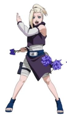 Naruto "Young Ino Flowers" Wall Decal