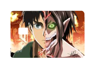 AOT "Eren and Attack Face" Card Skin